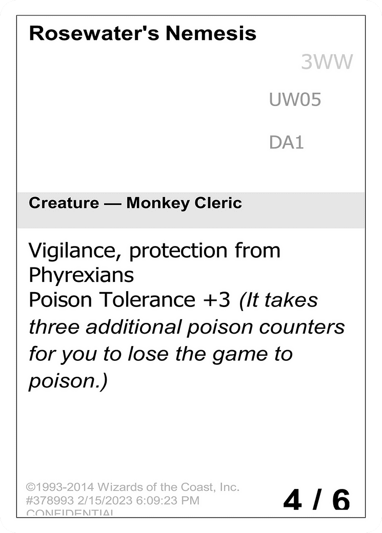 Rosewater's Nemesis (DA1-UW05) - Unknown Event
