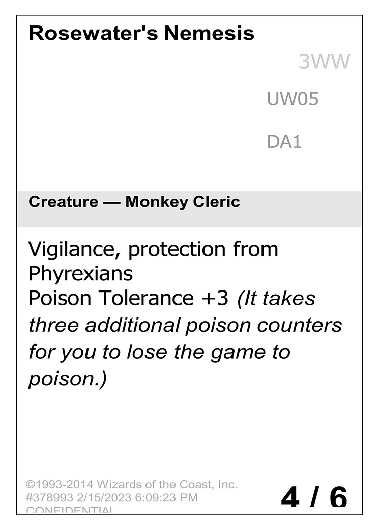 Rosewater's Nemesis (DA1-UW05) - Unknown Event