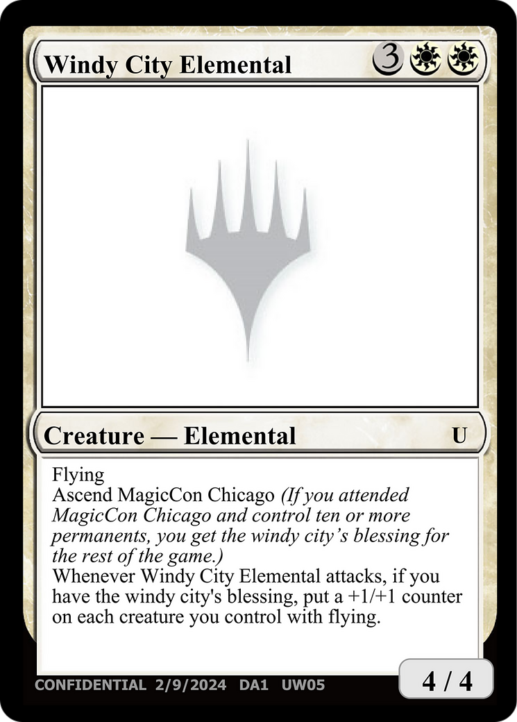 Windy City Elemental (DA1-UW05B) - Unknown Event