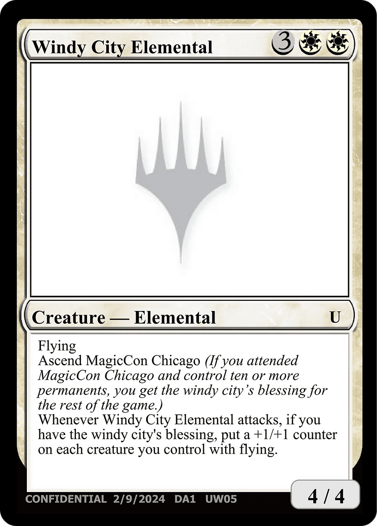 Windy City Elemental (DA1-UW05B) - Unknown Event