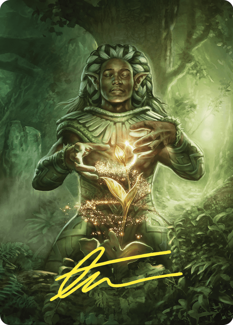 Elvish Mystic // Elvish Mystic (ACMM-041) - Commander Masters Art Series (Borderless)