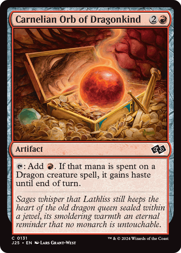 Carnelian Orb of Dragonkind (J25-131) - Foundations Jumpstart
