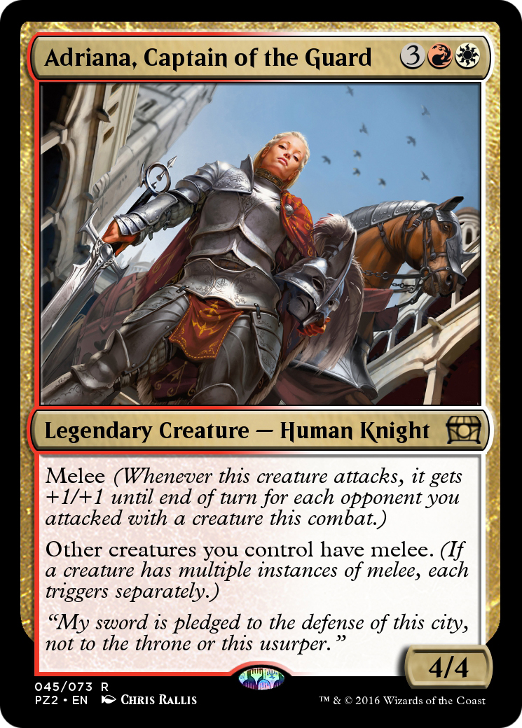 Adriana, Captain of the Guard (PZ2-045) - Treasure Chest