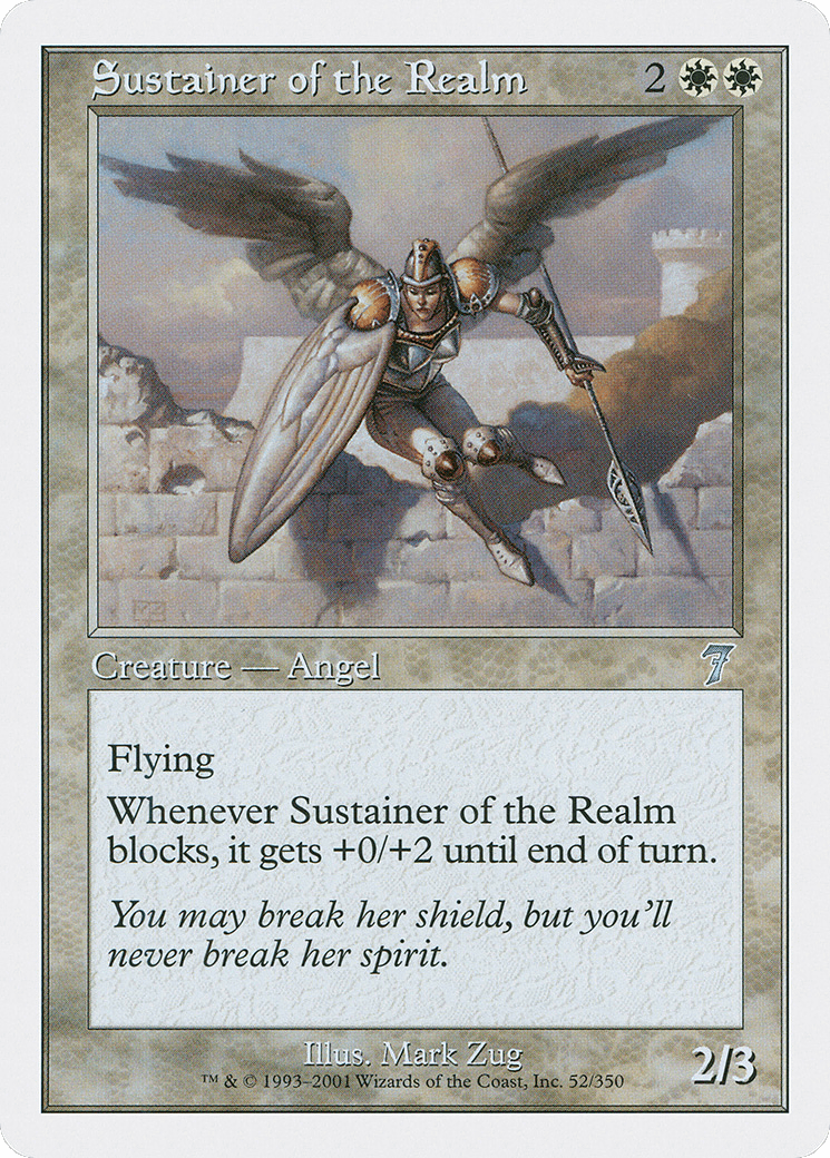 Sustainer of the Realm (7ED-052) - Seventh Edition
