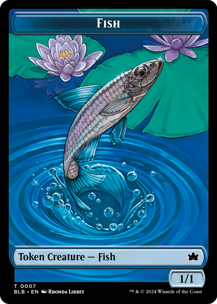 Fish (TBLB-007) - Bloomburrow Tokens
