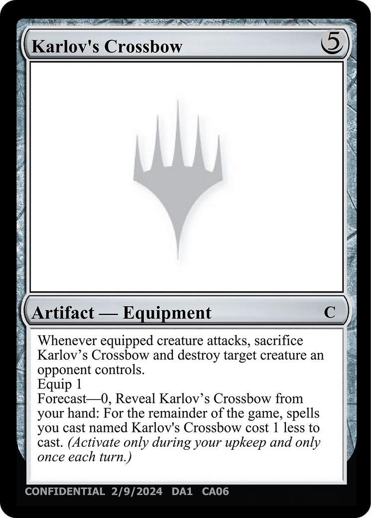 Karlov's Crossbow (DA1-CA06A) - Unknown Event