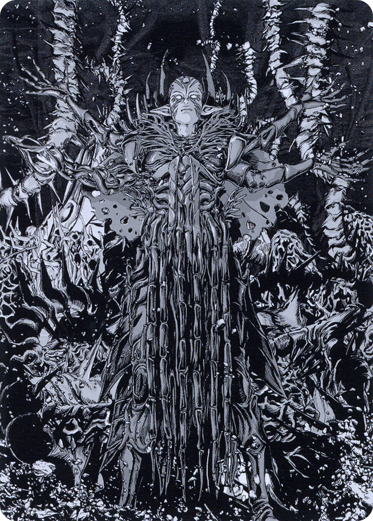 Nissa, Ascended Animist // Nissa, Ascended Animist (AONE-074) - Phyrexia: All Will Be One Art Series (Borderless) Foil