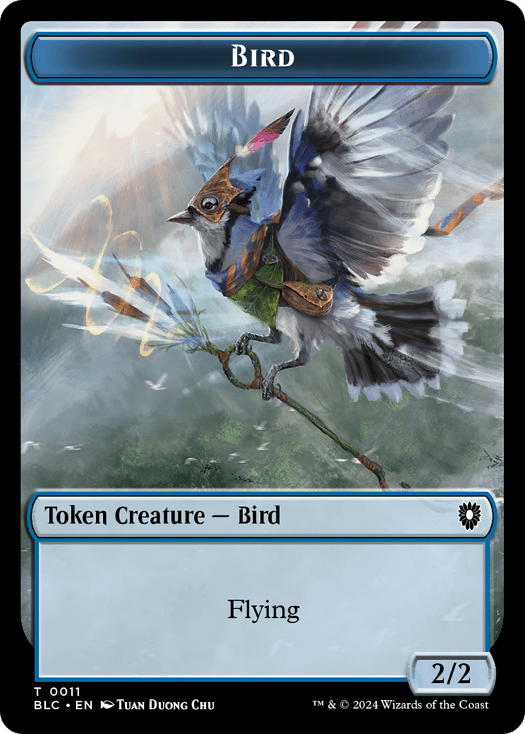 Bird (TBLC-011) - Bloomburrow Commander Tokens Foil