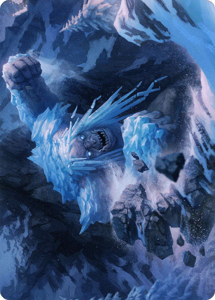 Icehide Troll // Icehide Troll (AKHM-046) - Kaldheim Art Series (Borderless)