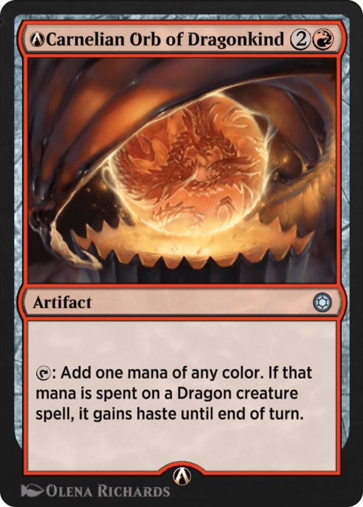 Carnelian Orb of Dragonkind (HBG-177) - Alchemy Horizons: Baldur's Gate