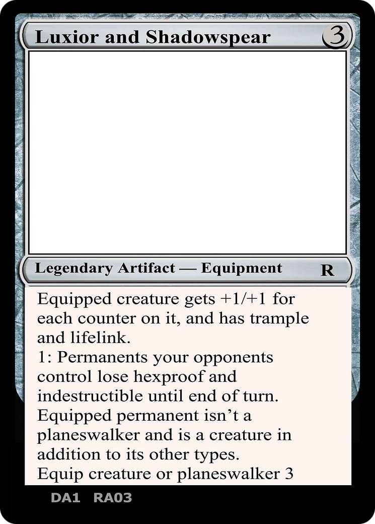 Luxior and Shadowspear (DA1-RA03B) - Unknown Event