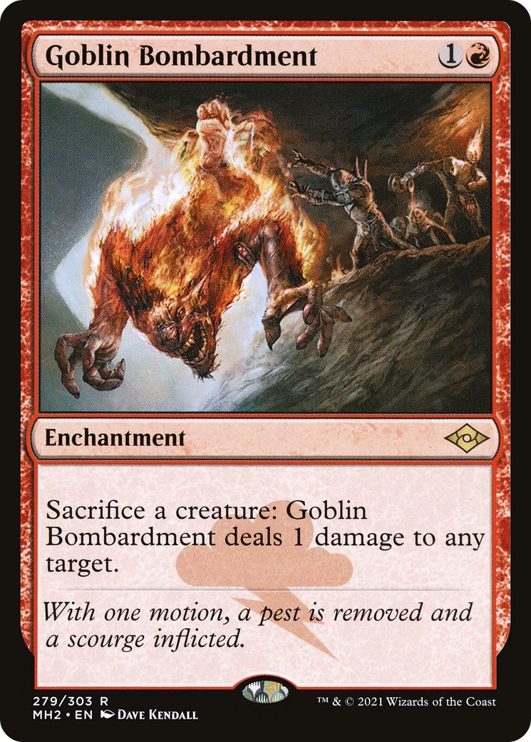 Goblin Bombardment (MH2-279) - Modern Horizons 2 Etched Foil