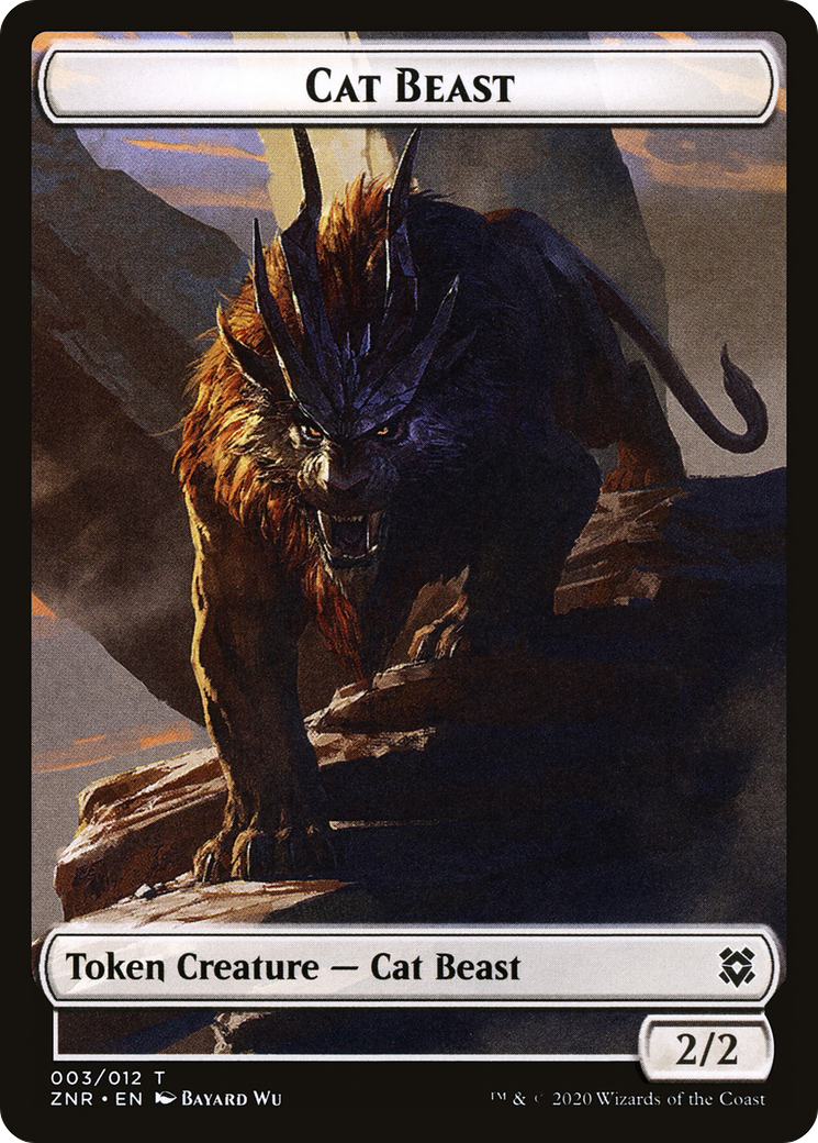 Cat Beast (TZNR-003) - Zendikar Rising Tokens