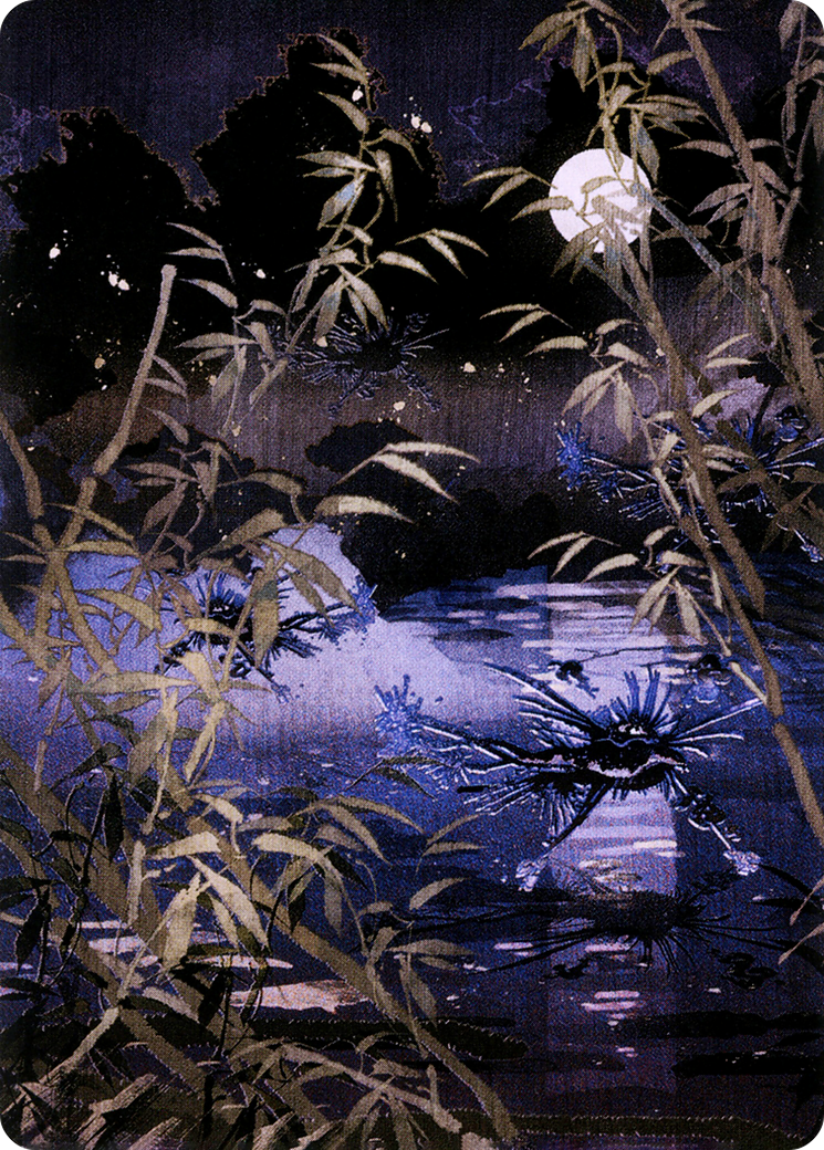 Swamp // Swamp (ANEO-081) - Neon Dynasty Art Series (Borderless)