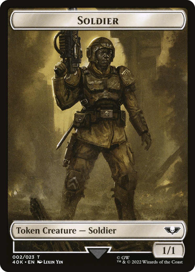 Soldier (T40K-002) - Warhammer 40,000 Tokens