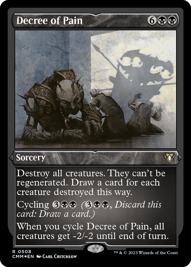 Decree of Pain (CMM-508) - Commander Masters Etched Foil