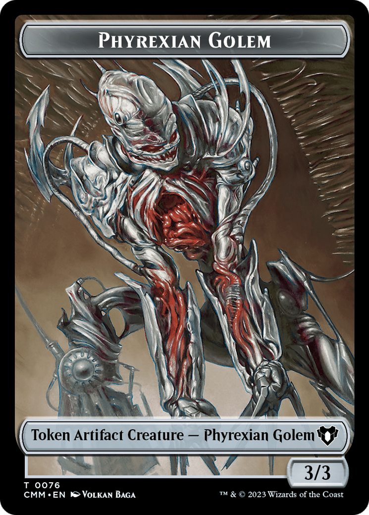 Phyrexian Golem (TCMM-076) - Commander Masters Tokens Foil