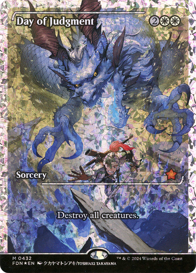 Day of Judgment (FDN-432) - Foundations: (borderless, Showcase) Foil