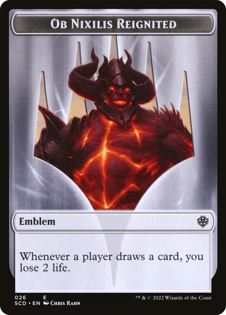Ob Nixilis Reignited Emblem (TSCD-026) - Starter Commander Deck Tokens