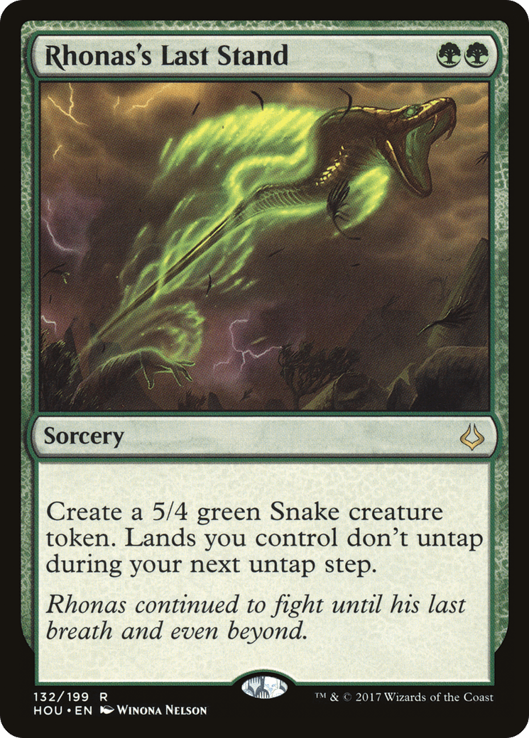 Rhonas's Last Stand (HOU-132) - Hour of Devastation Foil