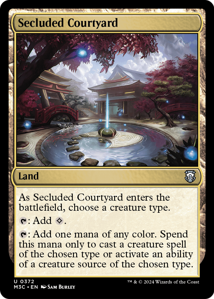 Secluded Courtyard (M3C-372) - Modern Horizons 3 Commander Foil
