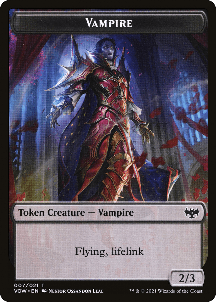 Vampire (TVOW-007) - Innistrad: Crimson Vow Tokens Foil