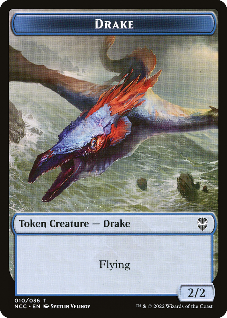 Drake (TNCC-010) - New Capenna Commander Tokens Foil