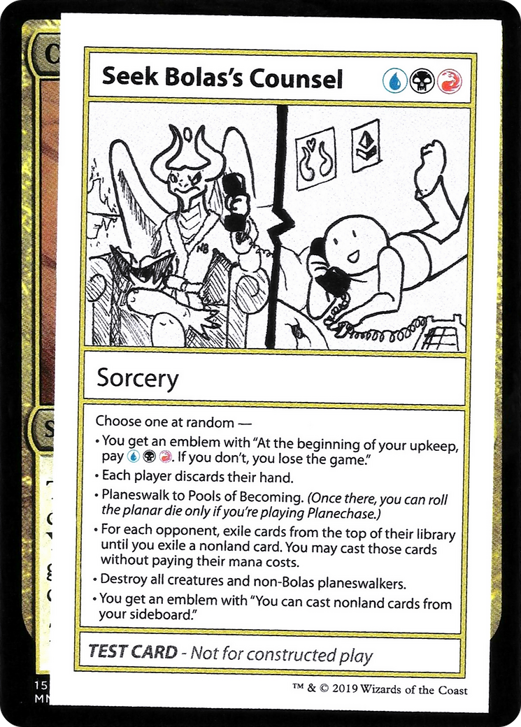 Seek Bolas's Counsel (CMB2-098) - Mystery Booster Playtest Cards 2021