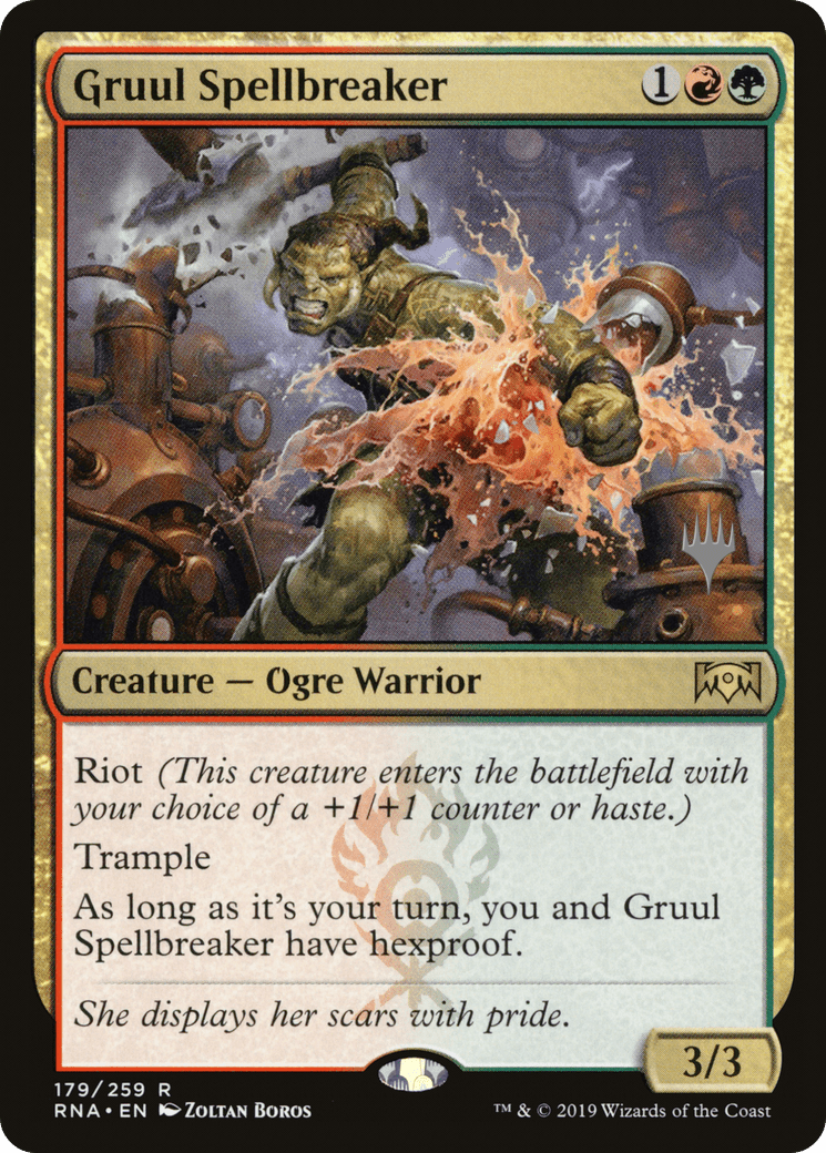 Gruul Spellbreaker (PRNA-179P) - Ravnica Allegiance Promos Foil