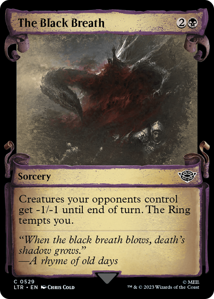 The Black Breath (LTR-529) - The Lord of the Rings: Tales of Middle-earth: (Showcase)
