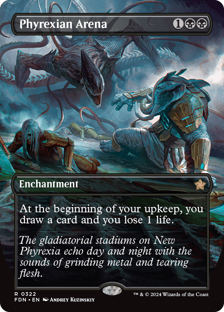 Phyrexian Arena (FDN-322) - Foundations (Borderless) Foil