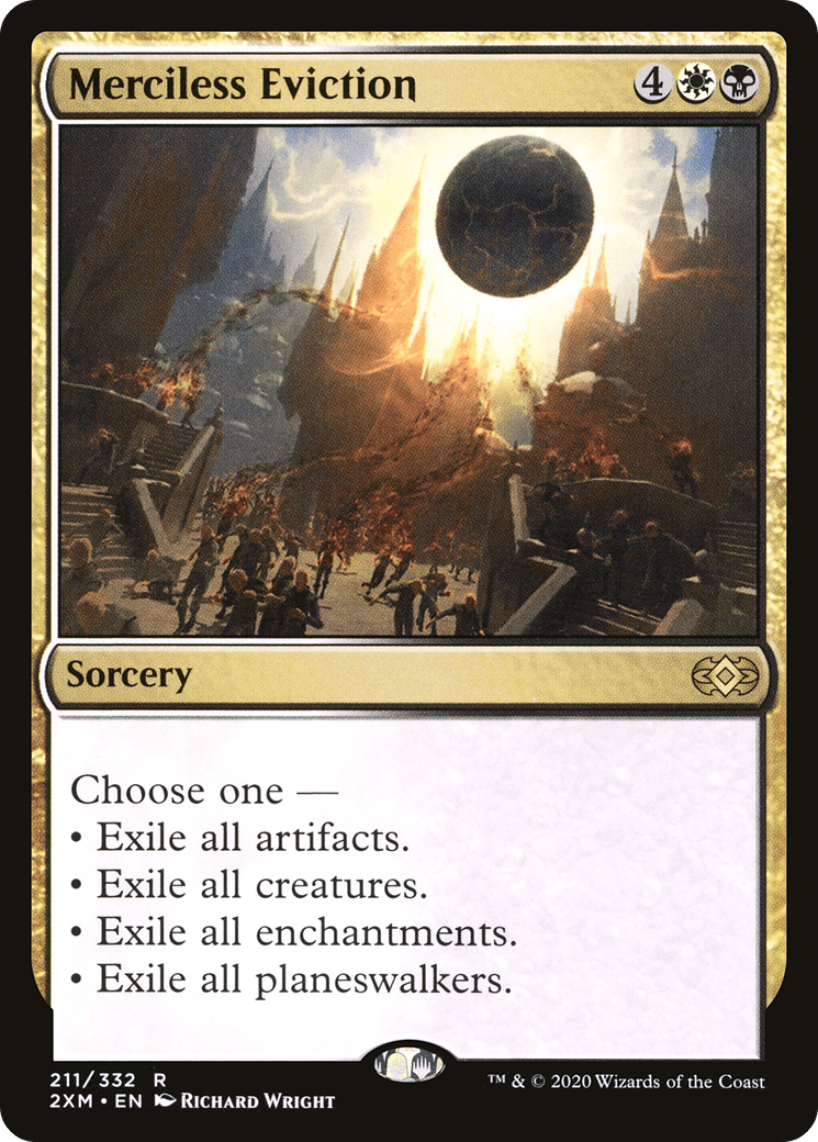 Merciless Eviction (2XM-211) - Double Masters Foil
