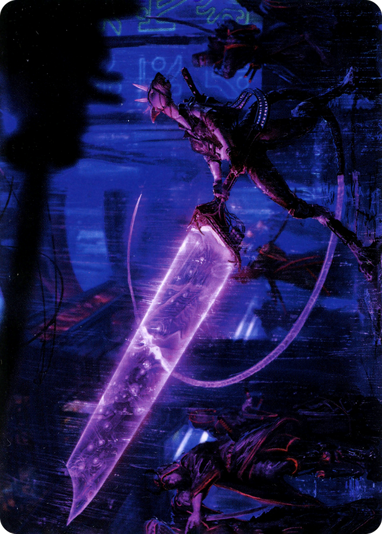 Enormous Energy Blade // Enormous Energy Blade (ANEO-016) - Neon Dynasty Art Series (Borderless) Foil