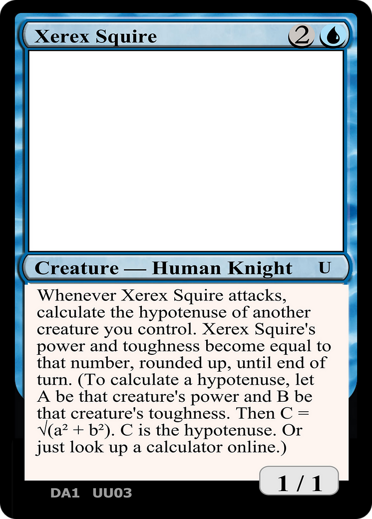 Xerex Squire (DA1-UU03C) - Unknown Event