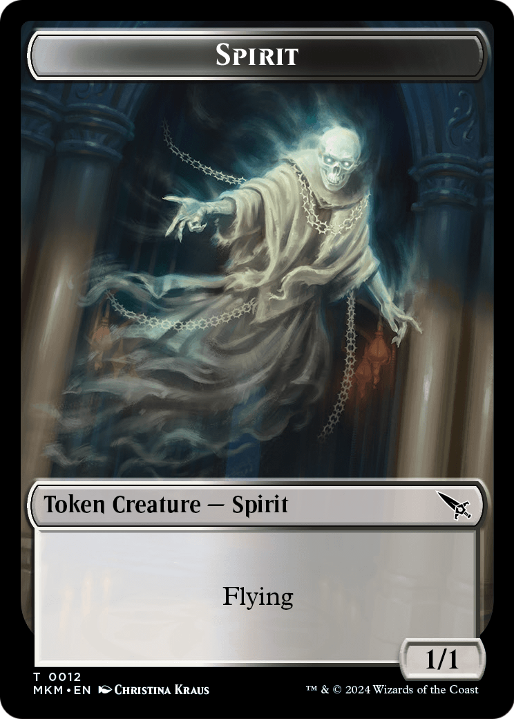 Spirit (TMKM-012) - Murders at Karlov Manor Tokens Foil