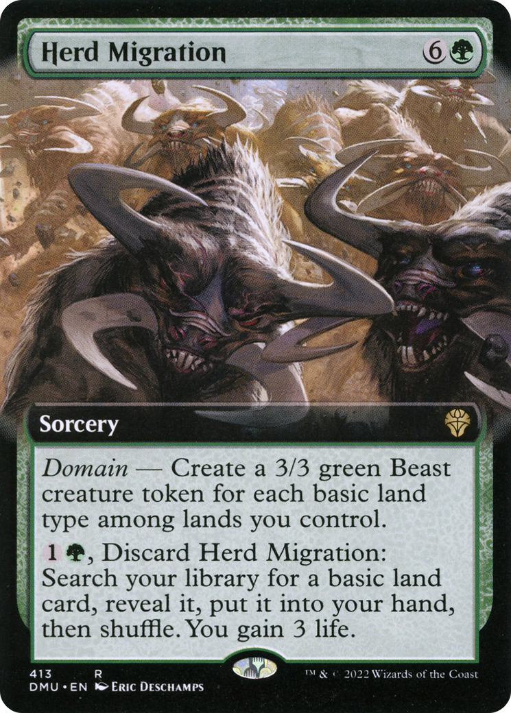 Herd Migration (DMU-413) - Dominaria United: (Extended Art)