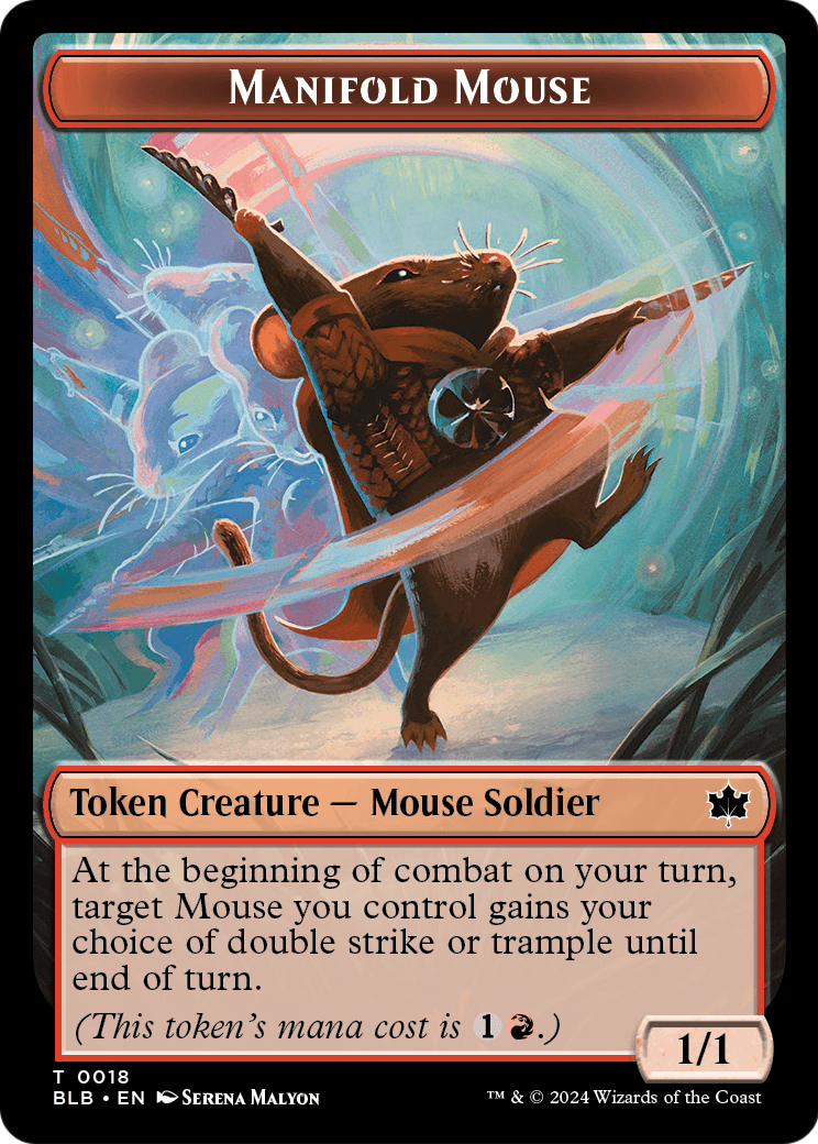 Manifold Mouse (TBLB-018) - Bloomburrow Tokens Foil