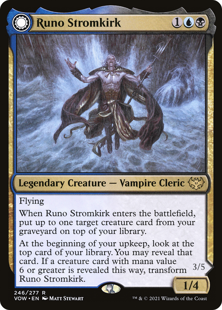 Runo Stromkirk // Krothuss, Lord of the Deep (VOW-246) - Innistrad: Crimson Vow: (Double Faced Transform) Foil