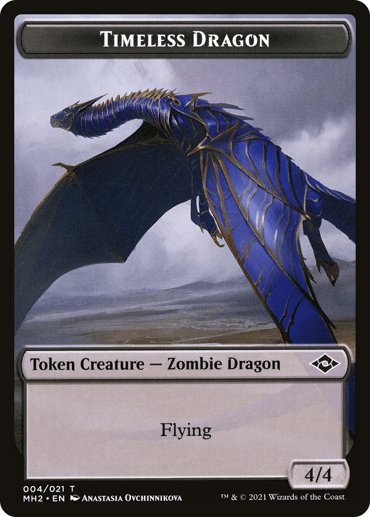 Timeless Dragon (TMH2-004) - Modern Horizons 2 Tokens Foil