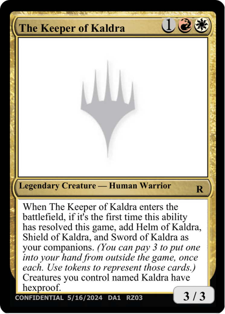 The Keeper of Kaldra (DA1-RZ03C) - Unknown Event