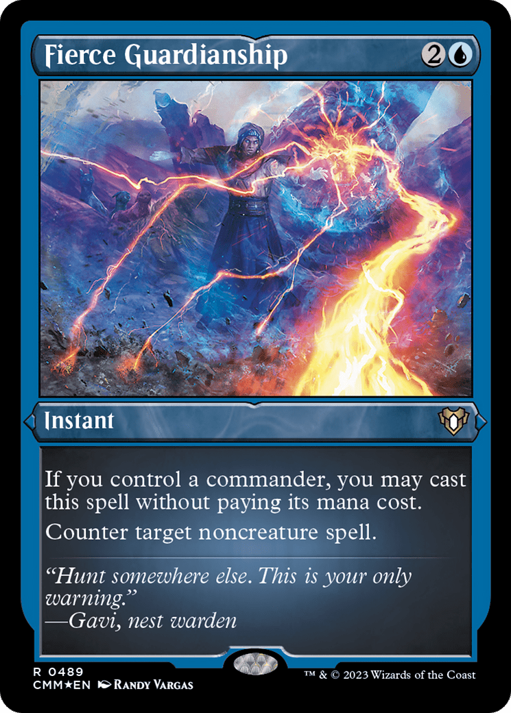 Fierce Guardianship (CMM-489) - Commander Masters Etched Foil