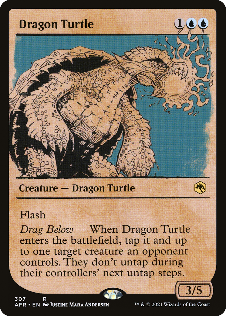 Dragon Turtle (AFR-307) - Adventures in the Forgotten Realms: (Showcase) Foil