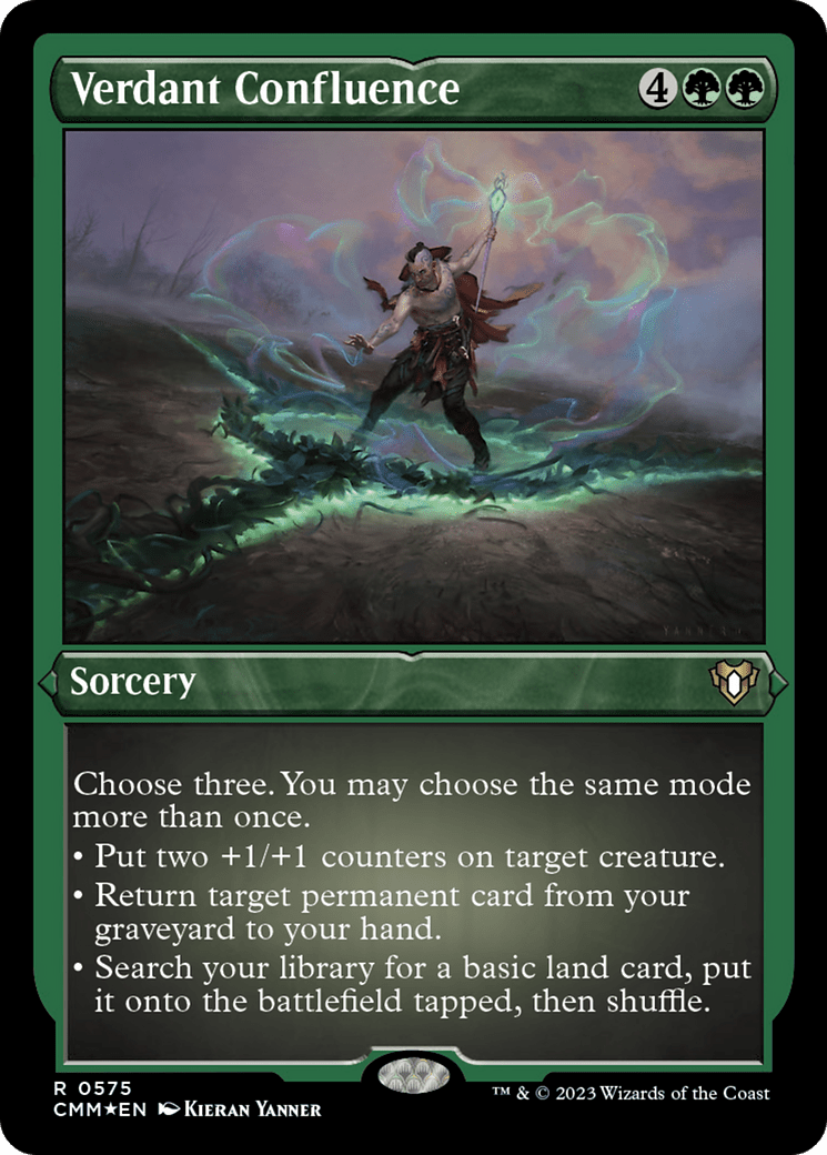 Verdant Confluence (CMM-575) - Commander Masters Etched Foil