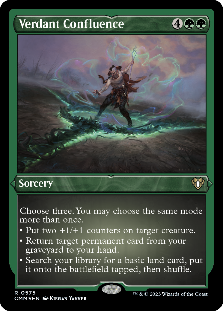 Verdant Confluence (CMM-575) - Commander Masters Etched Foil