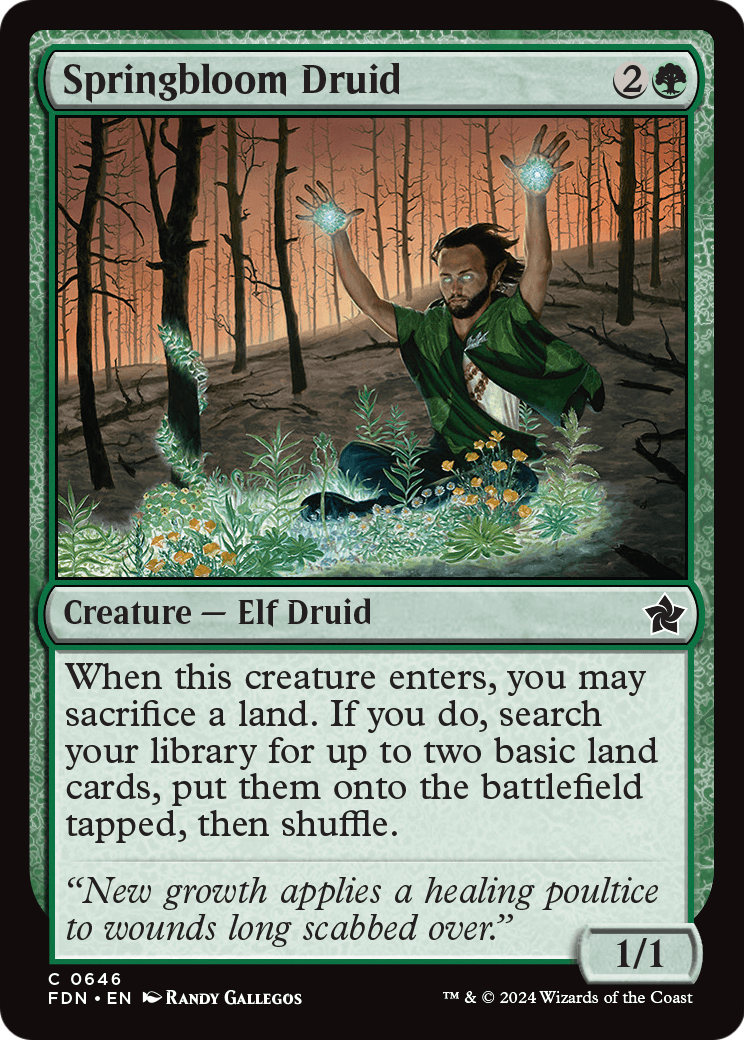 Springbloom Druid (FDN-646) - Foundations