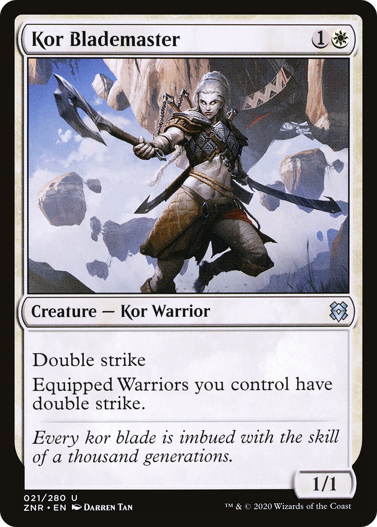 Kor Blademaster (ZNR-021) - Zendikar Rising Foil
