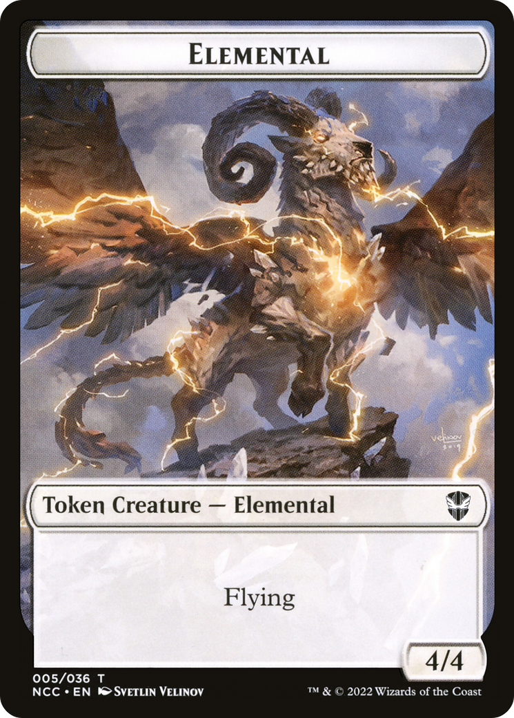 Elemental (TNCC-005) - New Capenna Commander Tokens Foil
