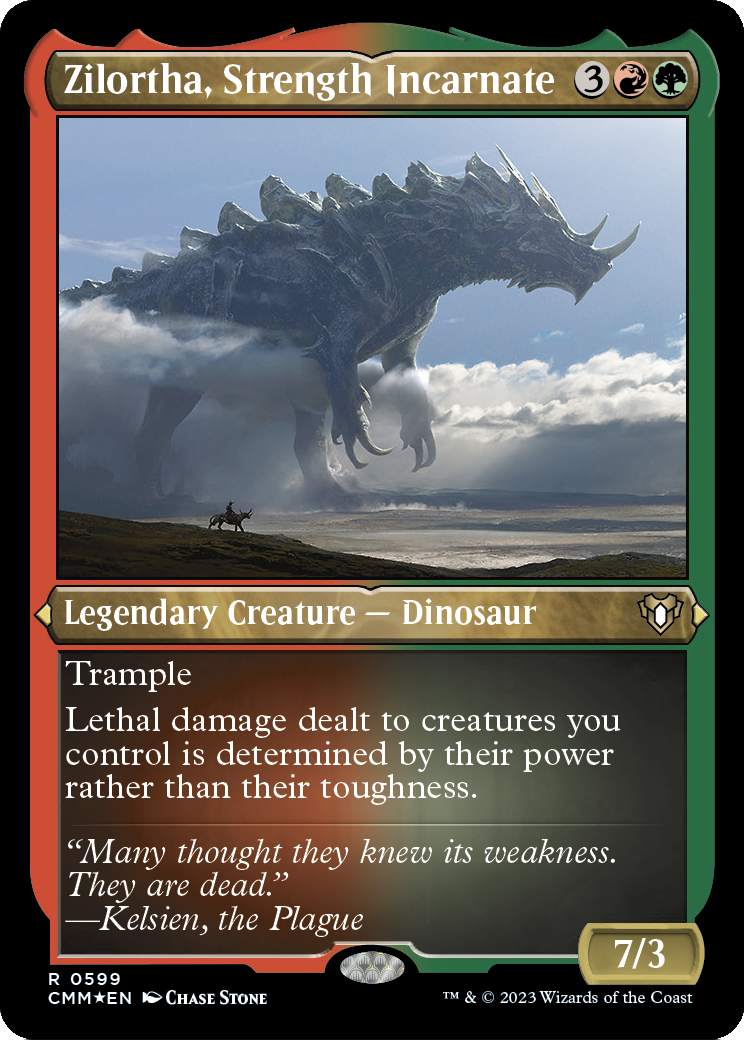 Zilortha, Strength Incarnate (CMM-599) - Commander Masters Etched Foil