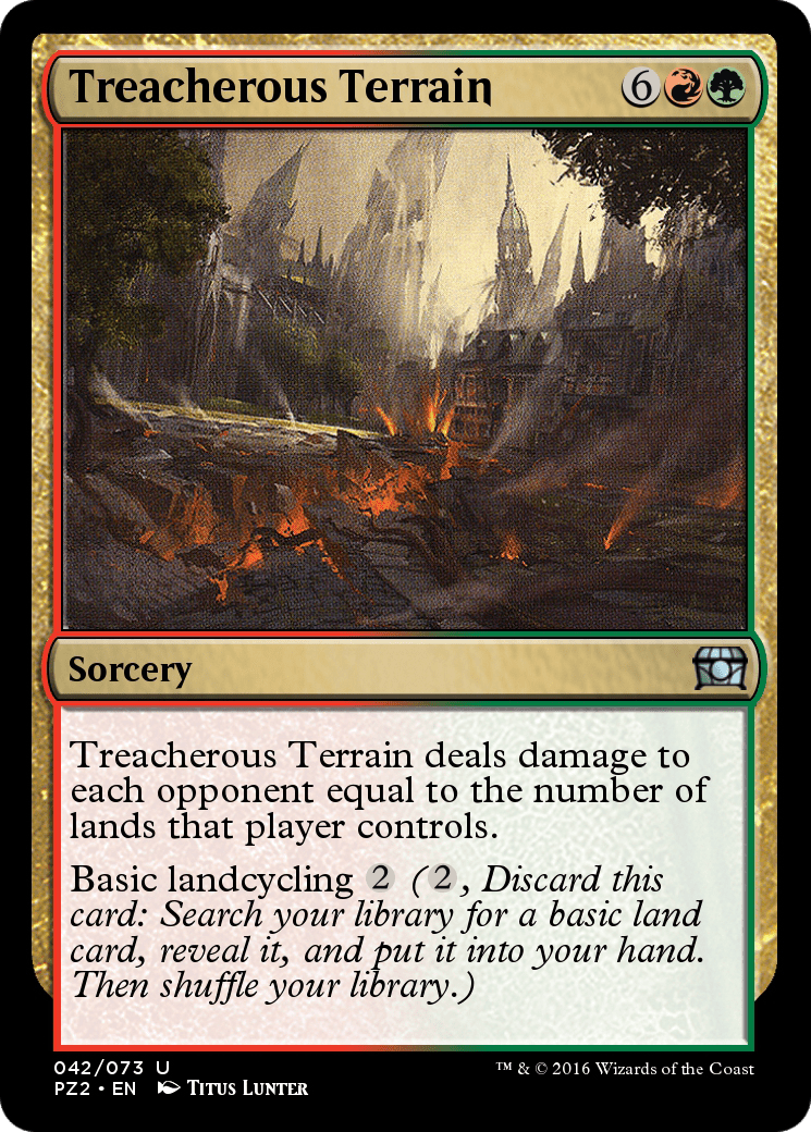 Treacherous Terrain (PZ2-042) - Treasure Chest Foil