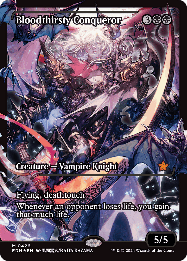 Bloodthirsty Conqueror (FDN-426) - Foundations: (Showcase) Foil